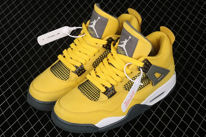 All categories Air Jordan Jordan series basketball shoes Air Jordan 4 Air Jordan 4 "Lightning" AJ4 Joe 4 yellow electric mother 314254-702